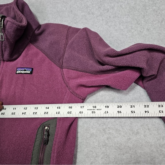 Patagonia Women's Two-Tone Purple Fleece Jacket S - Picture 5 of 6